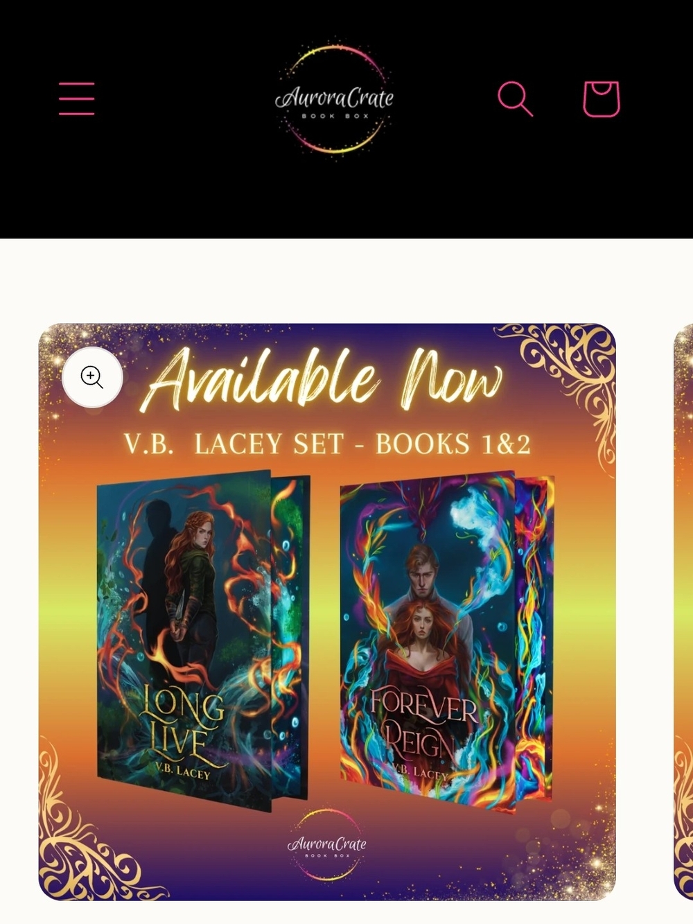 'V.B. Lacey Set - Books 1 & 2' Aurora Box